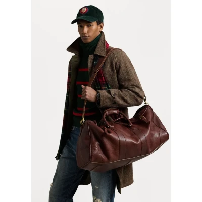 Image of Polo Ralph Lauren Heritage Leather Duffel Unisex Weekend bag, Size: One Size, British tan
