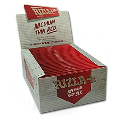 Image of RIZLA Red King Size Slim Rolling Paper Pack of 50, 250 g