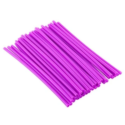 Image of Wheel spoke Wraps, 36pcs Reusable Rim Cover Protector Motocross Rims skins Covers Off Road Motorcycle Guard Wraps Kit(Purple)