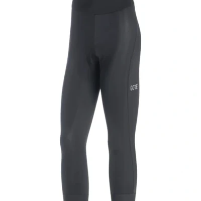 Image of GORE WEAR Women&#039;s Cycling Bib Shorts with 3/4 Length and Seat Pad, C3, Black, 42