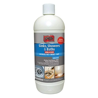 Image of Knock Out Sinks/Showers and Baths Unblocker, 1 Litre