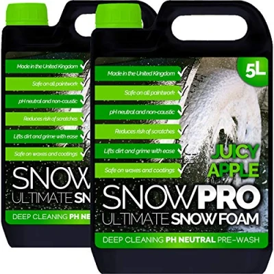 Image of SnowPro Snow Foam Shampoo Car Wash Soap 10L pH Neutral Vehicle Cleaning Detailing Pre Apple Fragrance