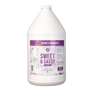 Image of Nature&#039;s Specialties Foo Sweet &amp; Sassy Cologne for Dogs Cats, Non Toxic Biodegradeable, 1gal