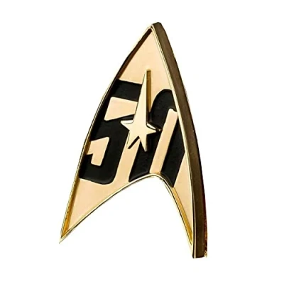 Image of Quantum Mechanix QST066 Star Trek 50th Anniversary Magnetic Badge