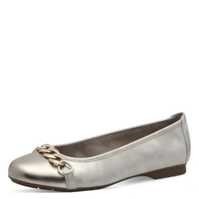 Image of Jana Women&#039;s 8 22165 41 Ballet Flat, Beige Gold, 5 UK