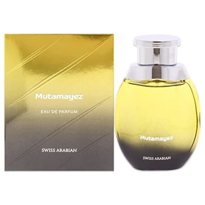 Image of Swiss Arabian Mutamayez Unisex EDP Spray Woody, Fresh, Musk Luxury Fragrance From Dubai Long Lasting Perfume With Cypress, Vetiver, Amber, Cashmere Wood, Vanilla Notes 100ml