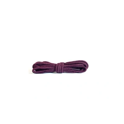 Image of Kaps Round Thin Laces, quality 2mm wide 100% cotton shoe laces for casual and fashion footwear, made in Europe, 1 pair (60 cm 24 inch 3 to 4 eyelet pairs / 26 maroon)