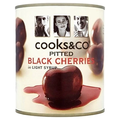 Image of Cooks &amp; Co Pitted Black Cherries 850g Pack of 2