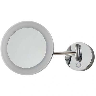 Image of Lucande LED cosmetic mirror Fyria, chrome, steel, CCT