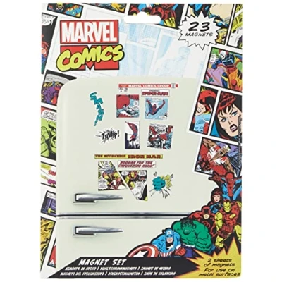 Image of Marvel Comics Fridge Magnet Set (Heroes Design), 24 Pieces Official Merchandise