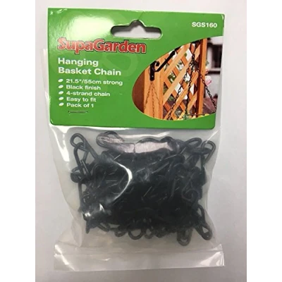 Image of Hanging Basket Chain SupaGarden Green 14&quot; Easy to Fit