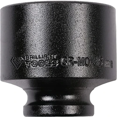 Image of BRILLIANT TOOLS BT022683 1/2 Inch Impact Socket 12 Point 36 mm Short [Powered by KS Tools]