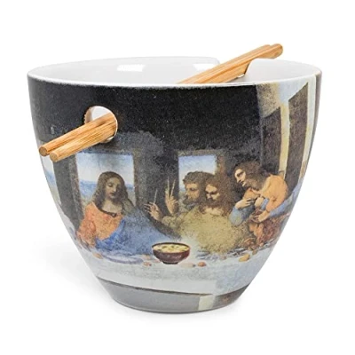 Image of Boom Trendz Bowl Bop Last Ramen Supper Japanese Dinner Set 16 Ounce Bowl, Chopsticks