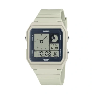 Image of Casio POP Bio Based Renewable Band LED Backlight Daily Alarm Digital Watch LF20W 8A, Beige,