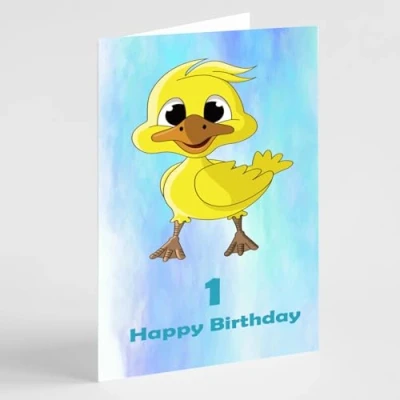 Image of Beebooh cards Happy cute little duck 1st birthday card