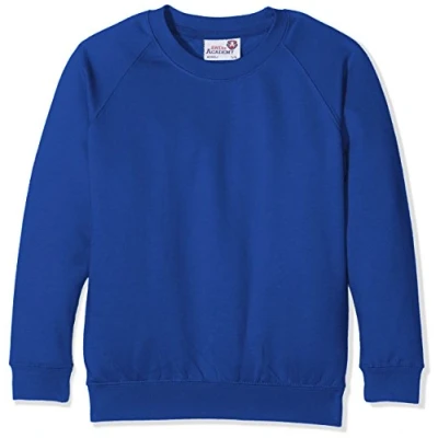 Image of AWDis Boy&#039;s Kids Academy Raglan Sweatshirt School Top, Blue (Academy Royal Blue), 11 12 Years (Manufacturer Size:X Large)