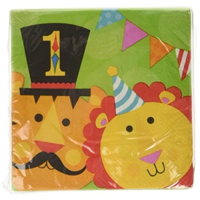 Image of amscan 33cm Fisher Price Circus 8 Luncheon Napkins