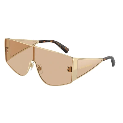 Image of Dolce&amp;Gabbana Unisex Sunglasses Light goldcoloured, Size: 44, gold coloured