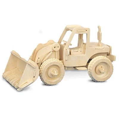 Image of Quay Bulldozer Woodcraft Construction Kit FSC