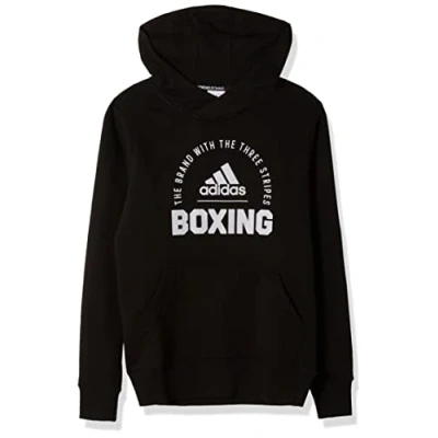 Image of Adidas CLHD21 B 100 COMMUNITY 21 HOODY BOXING Sweatshirt Sport BlackWhite 140