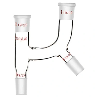 Image of StonyLab 4 Way Claisen Distillation Adapter with 19/22 Joints Connecting Lab Supply, SL L2L5M1R3