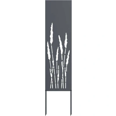 Image of vidaXL Garden Privacy Screen Anthracite 32 x 140 cm Cold rolled steel