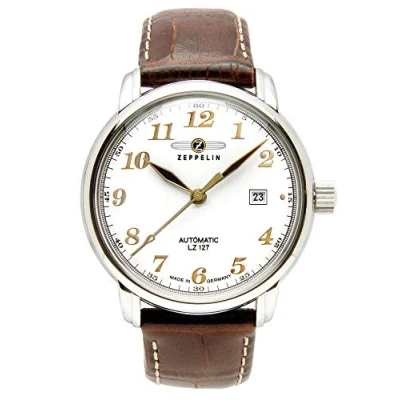 Image of Zeppelin Men&#039;s Watch 76561 with Automatic White Dial