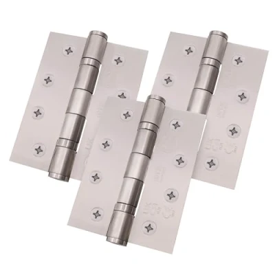 Image of EAI Fire Door Hinges 4&quot; / 102mm Stainless Steel Grade 13 Pack of 3