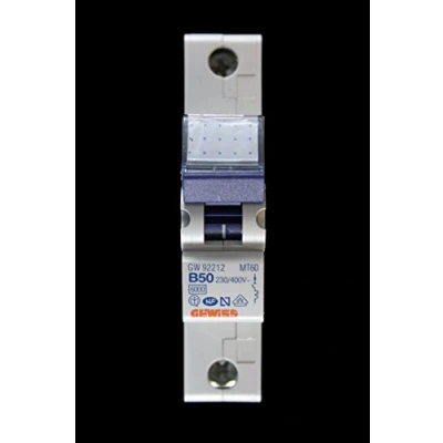 Image of Gewiss GW92212 1P 1 Module (S) Short Circuit (230 400, 10 KA, 50 A, White)