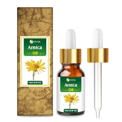 Image of Arnica Essential Oil (Arnica Montana) by Salvia 100% Pure &amp; Natural Undiluted Uncut Cold Pressed Aromatherapy Premium Therapeutic Grade 15 ML with Dropper