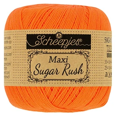Image of Scheepjes Maxi Sugar Rush 281 Tangerine Yarn 1x50g