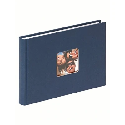 Image of walther Design Photo Album Blue 22 x 16 cm with Cover Punching, Fun FA 207 L