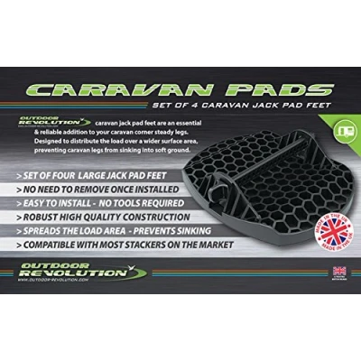Image of Outdoor Revolution, AC455 Caravan Parking Foot Bases Pack of 4