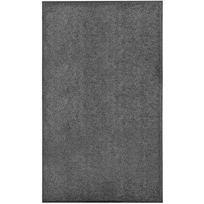 Image of vidaXL Doormat Washable Anthracite 90x150 cm