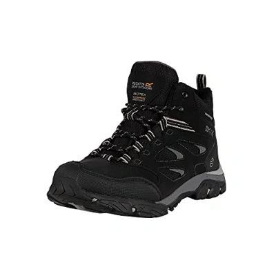 Image of Regatta Mens Holcombe IEP Mid Rise Walking Hiking Boots, Multicolour, Black Granite, 10 UK