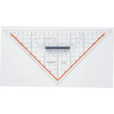Image of Rumold Geometry Triangle 1054 Transparent Length of Hypotenuse: 25 cm