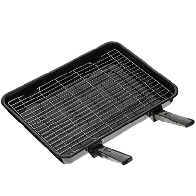Image of Qualtex 2 Handle Grill Pan For Ignis Oven Cookers 415mm x 295mm