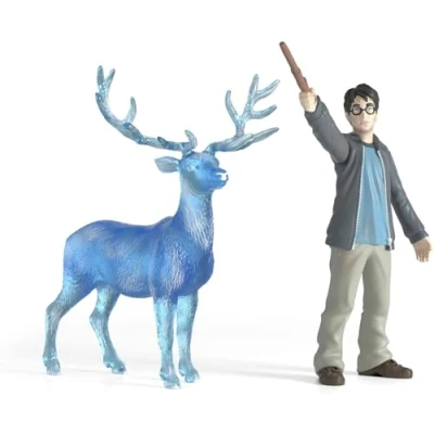 Image of schleich 42680 Harry Potter &amp; Patronus, from 6 years WIZARDING WORLD Figurine, 16 x 11 18 cm