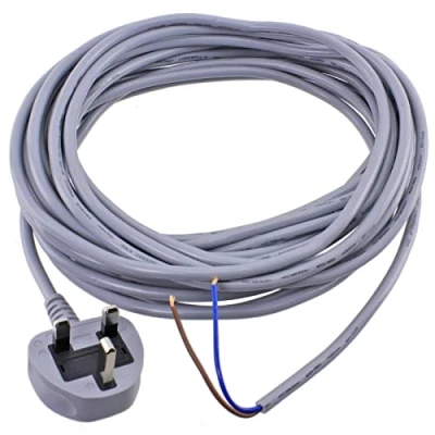 Image of SPARES2GO Mains Cable Power Lead &amp; Plug compatible with Dyson DC01 DC03 DC04 DC07 DC14 Vacuum Cleaners (10 Metres)