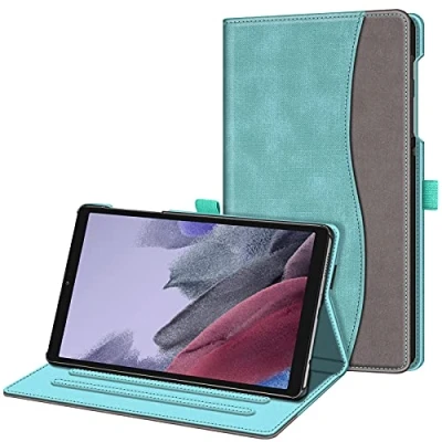 Image of FINTIE Case for Samsung Galaxy Tab A7 Lite 8.7 inch 2021 Model (SM T220/T225/T227), Multi Angle Viewing Smart Stand Back Cover with Pocket (Turquoise)