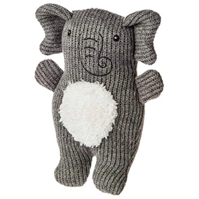 Image of Mary Meyer Knitted Nursery Rattle Soft Toy, 18 Centimetres, Elephant