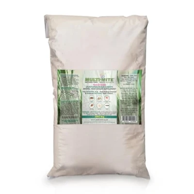 Image of Multi Mite® 10kg DIATOMACEOUS EARTH Feed Grade DE Red Mite Fleas and All Animal Lice Control Powder