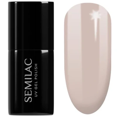 Image of SEMILAC 414 Evening Sand Nail UV Gel Polish Long Lasting and Easy to Apply Soak off UV/Led Perfect for Home Professional Manicure Pedicure 7 ml