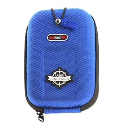 Image of Navitech Blue EVA Rangefinder Hard Case/Cover With Carabiner Clip Compatible The Bushnell 2017 Pro X2 / Golf Laser Rangefinder/Bushnell G Force DX ARC 6 x 21mm