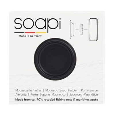 Image of Soapi Soap Holder, Polypropylene (PP) made from recycled fishing nets, Black