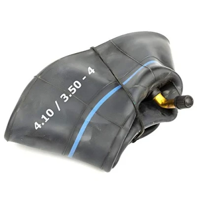 Image of Heavy Duty 4.10/3.50 4 Innertube Inch Butyl Rubber Bent Valve Mobility Scooter