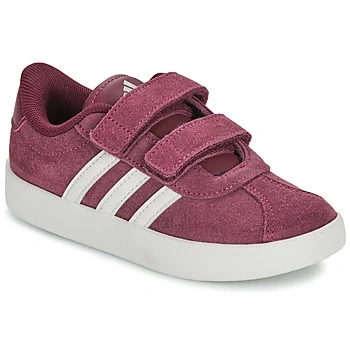 Image of adidas VL Court 3.0 Shoes Infants, Shadow Red/Off White/Cloud White, 5 UK