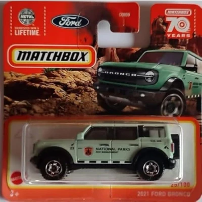 Image of Matchbox 2021 Ford Bronco 25/100 Series 2023 Light Green National Parks