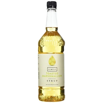Image of Simply Toasted Marshmallow Syrup, Vegan &amp; Nut Free Flavoured Syrup for Coffee, Cocktails Baking (1 Litre)