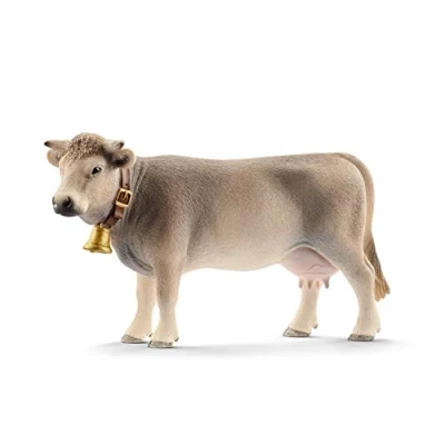 Image of SCHLEICH 13874 Braunvieh cow Farm World Toy Figurine for children aged 3 8 Years